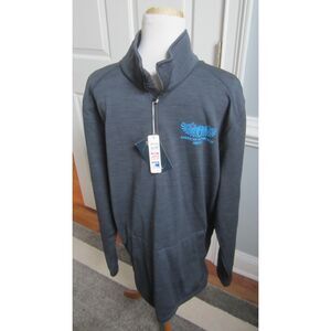 NWT DEVON & JONES 1/4ZIP AMERICAN MOTORCYCLE SERVICE  EAST COAST KREW